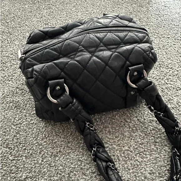 CHANEL Lady Braid Bowler Quilted Shoulder Bag - Picture 2 of 8